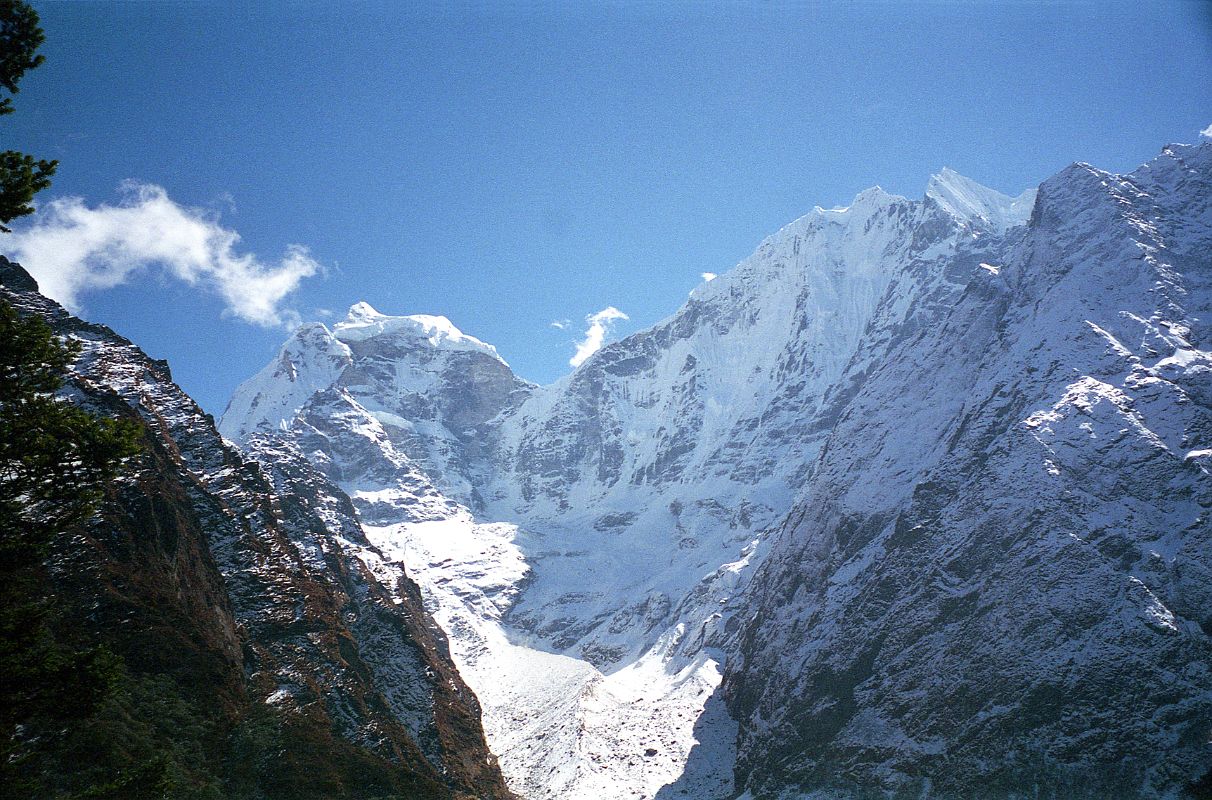 06 Namche Bazaar To Tengboche - Kangtega and Thamserku Above Phunki Glacier From Just Before Tengboche